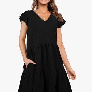 Jescakoo Black Women's Dress Sz L